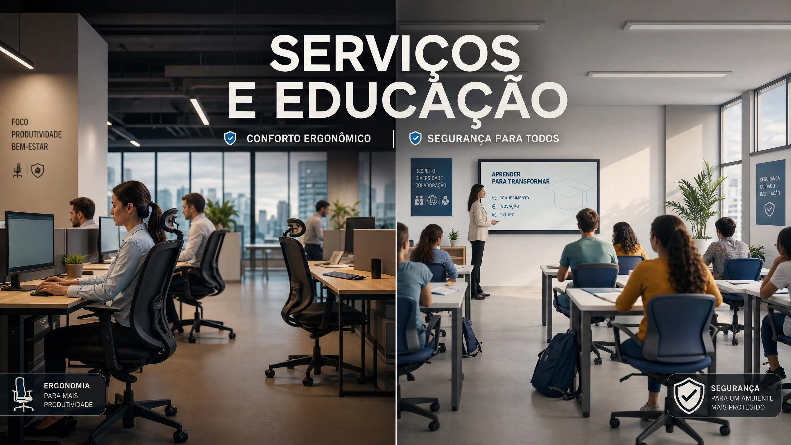 Serviços e Educação